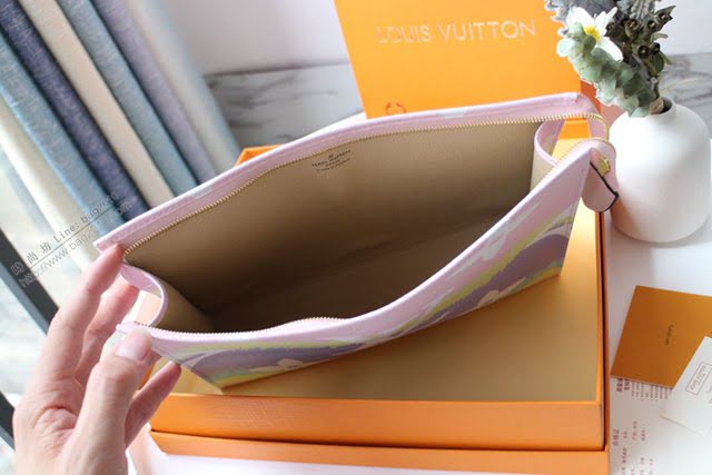 lv盥洗袋 M69137 超大Monogram圖案 lv手拿女包 LV洗漱包  lvqb1341
